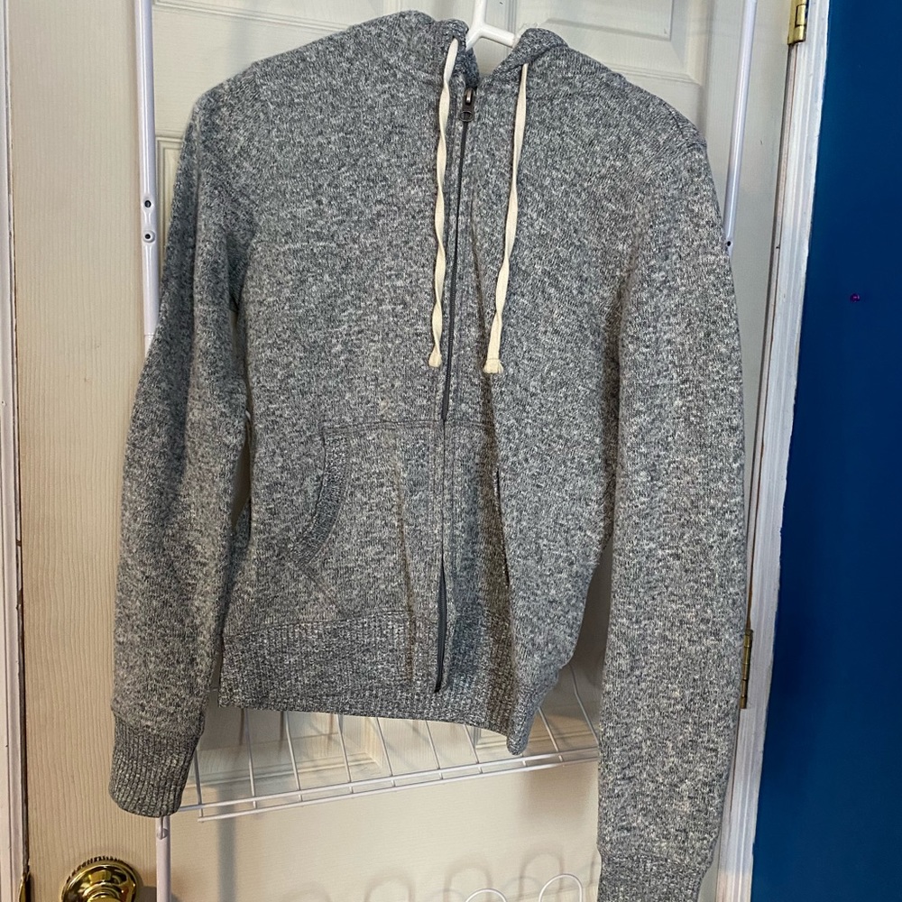 Gray Sweatshirt (fuzzy hood)